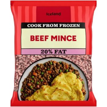 Iceland Beef Mince 20% Fat (600g)