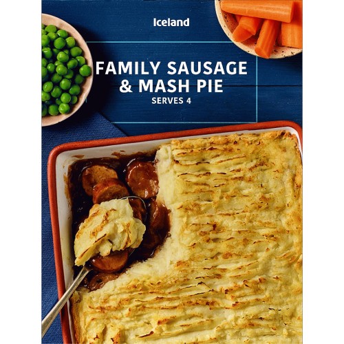 Iceland Family Sausage & Mash Pie (1.4kg)