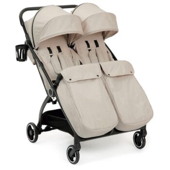 Ickle Bubba Aries Double Prime Autofold Stroller Stone
