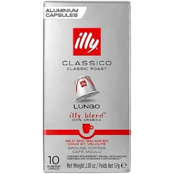 Illy Classico Roast Lungo Capsules (10 x 57g)