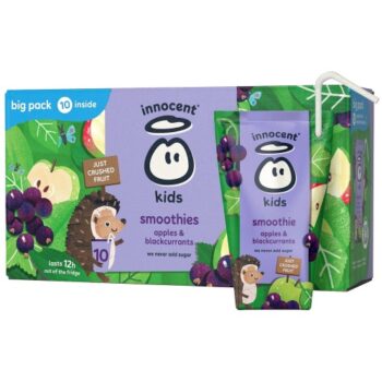 Innocent Kids Smoothies Apple & Blackcurrant with Vitamins (10 x 150ml)
