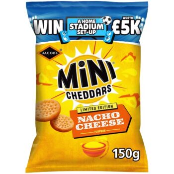 JACOB'S Mini Cheddars Nacho Cheese Flavour Limited Edition (150g)