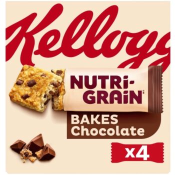 Kellogg's Nutri-Grain Bakes Chocolate Snack Bars (4 x 45g)