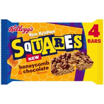 Kellogg's Rice Krispies Squares Honeycomb & Chocolate Snack Bars (4 x 33g)