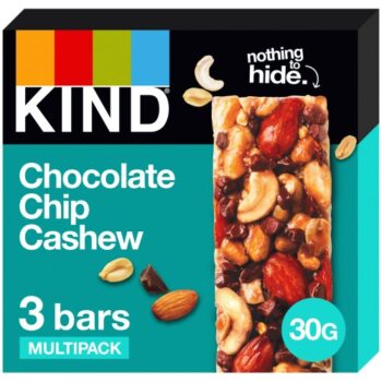 Kind Chocolate Chip Cashew Bars (3 x 30g)