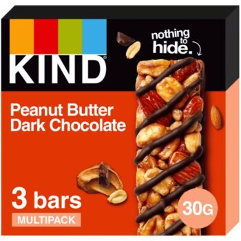 Kind Gluten Free Peanut Butter Dark Chocolate Bars (3 x 30g)