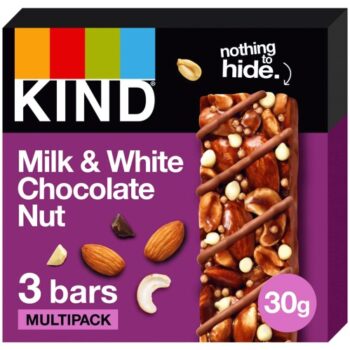 KIND Milk & White Chocolate Nut Bars (3 x 30g)
