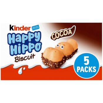 Kinder Happy Hippo Cocoa Cream Biscuits (5 x 20.7g, 103g)