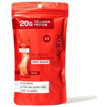 Kudu Collagen Protein Sachet Peach Flavour (3 x 63g)