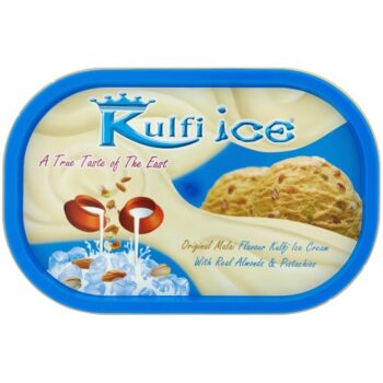 Kulfi Ice Original Malai Flavour Ice Cream with Real Almonds & Pistachios (1 Litre)
