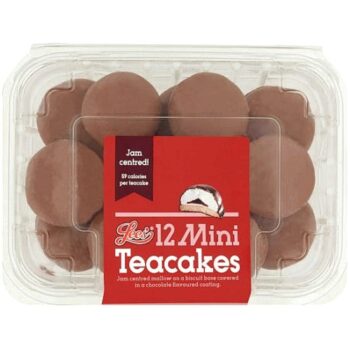 Lees Mini Jam Teacakes (12Pack) (14g)