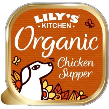 Lily's Kitchen Organic Chicken & Spelt Supper for Dogs with Carrots & Peas (150g)
