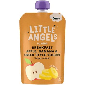 LITTLE ANGELS by ASDA Breakfast Apple Banana & Greek Style Yogurt 6m+ (100g)