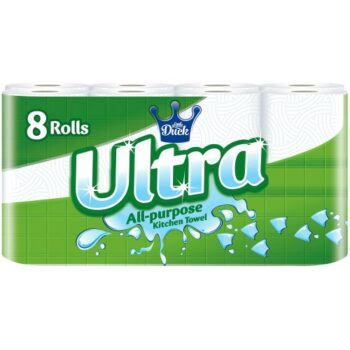 Little Duck 8 Ultra All-Purpose Kitchen Towel Rolls