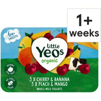 Little Yeos Organic Yogurt Cherry & Banana Peach & Mango