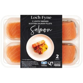 Loch Fyne 2 Lightly Smoked Scottish Salmon Fillets (240g)