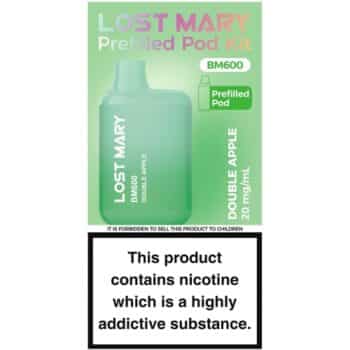 Lost Mary BM600 Refillable Kit Double Apple ml (20mg, 2ml)