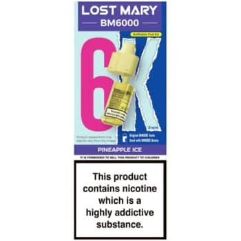 LOST MARY BM6000 Refillable Pod Pineapple Ice ml (20mg)