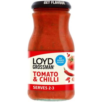 Loyd Grossman No Added Sugar Tomato & Chilli Pasta Sauce (350g)