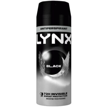 Lynx Black Anti-Perspirant Deodorant Spray for Men (150ml)