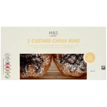 M&S 2 Custard Choux Buns (205g)
