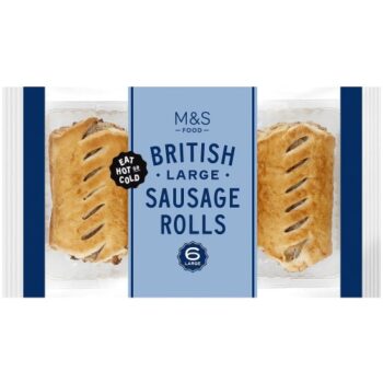 M&S 6 Large Sausage Rolls (360g)