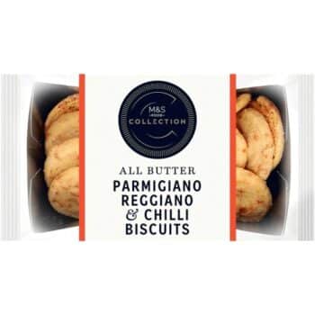 M&S All Butter Parmigiano Reggiano & Chilli Biscuits (80g)
