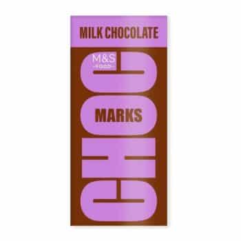 M&S Choc Marks Milk Chocolate Bar (180g)