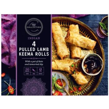 M&S Collection 4 Pulled Lamb Keema Rolls (200g)