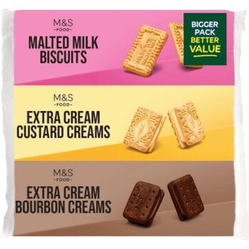 M&S Extra Cream Triple Pack Biscuits (530g)