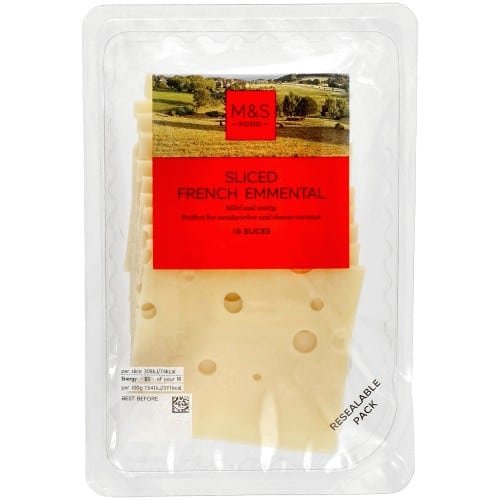 M&S French Sliced Emmental 10 Slices (200g)