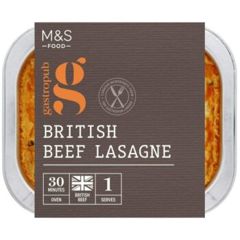 M&S Gastropub Slow Cooked Beef & Rarebit Lasagne for One (400g)
