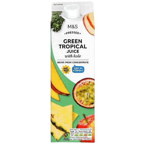 M&S Green Tropical Juice with Kale (1 Litre)