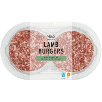 M&S Grill 2 Lamb Burgers (300g)