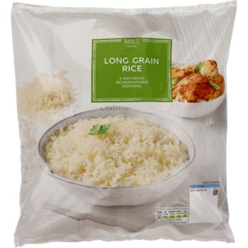 M&S Long Grain Rice Sachets Frozen