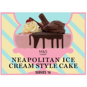 M&S Neapolitan Ice Cream Parlour Cake (1.23kg)