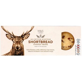 M&S Scottish All Butter Toffee Shortbread Thins (180g)