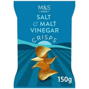 M&S Sea Salt & Malt Vinegar Crisps (150g)