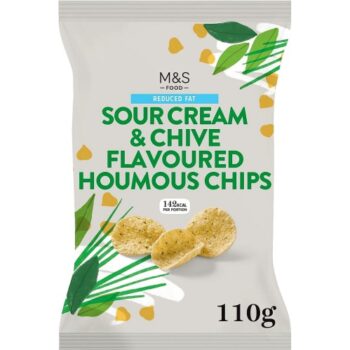 M&S Sour Cream & Chive Flavour Houmous Chips (110g)