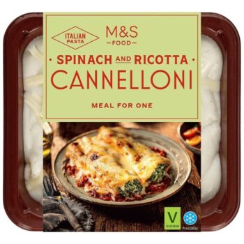 M&S Spinach & Ricotta Cannelloni Serves 1 (400g)