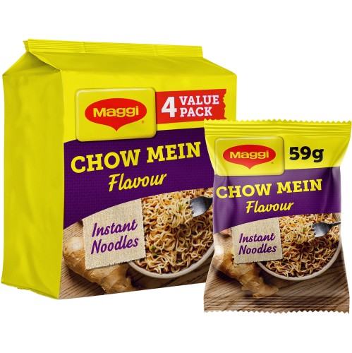 Maggi Instant Noodles Chow Mein Flavour (4 x 59.2g)