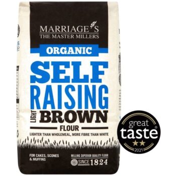 Marriage's Organic Light Brown Self Raising Flour (1kg)