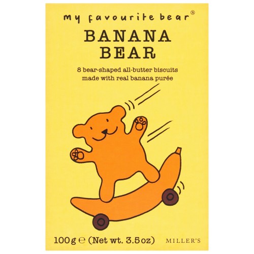 Miller's My Favourite Bear All Butter Biscuits with Real Banana (100g)