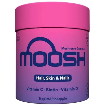 Moosh Mushroom Gummies Hair Skin & Nails (Tropical Pineapple) 60