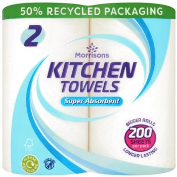 Morrisons 2 Double Kitchen Rolls
