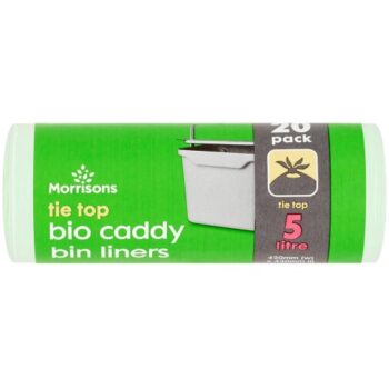 Morrisons 20 Bio Caddy Pedal Bin Liners (5 Litre)