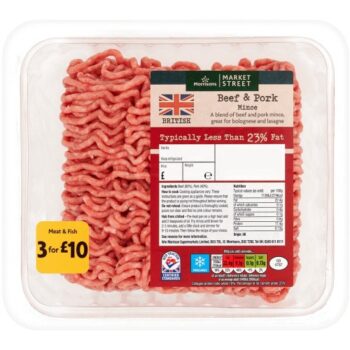 Morrisons British Beef And Pork Mince