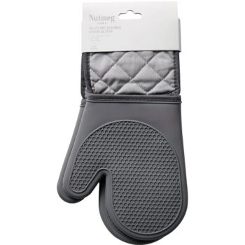 Morrisons Grey Silicone Double Oven Glove