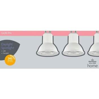 Morrisons LED Gu10 Daylight 6500K Light Bulbs (3.4w)
