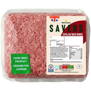 Morrisons Savers Beef Mince 25% Fat